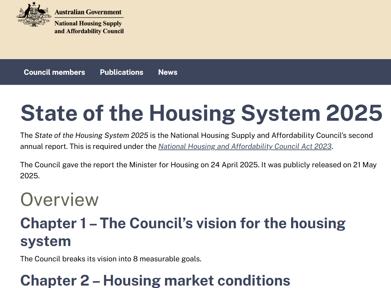 State of the Housing System 2025 Report: National Shelter statement ...